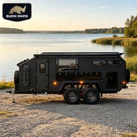 Caravane de luxe légère pour le voyage, petite caravane de camping pour la famille