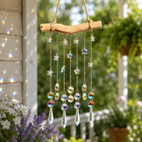 Meilleure vente en dropshipping : Attrape-soleil décoratif pour la maison, avec pendentif en cristal arc-en-ciel, carillon éolien et ornement mural pour fenêtre