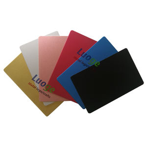 Tarjetas de visita personalizadas de aluminio anodizado, metal, en blanco, grabado láser, tarjetas de regalo de negocios de metal rosa dorado - Product Image 1