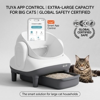Bac à litière automatique intelligent pour chat avec application, nettoyage automatique, contrôle des odeurs, faible bruit, pour usage domestique