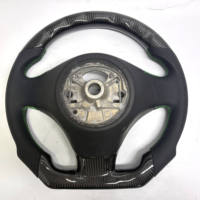 Volant en fibre de carbone noir avec palettes de changement de vitesse pour BMW E82 E87 E90 E92 E93, accessoires intérieurs de course personnalisés