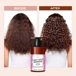 Qquaker pH 4,5 Hair <span class=keywords><strong>Curl</strong></span> Defining Cream Anti Frizz Light Hold Keratin Private Label Productos para el cuidado del cabello rizado - Product Image 3