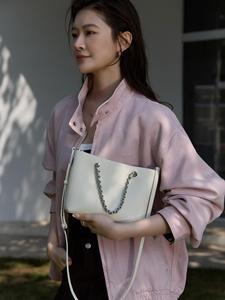 Unbranded Genuine Leather Tote Bag Vertical Shoulder Purse Quiet Luxury <strong>UK</strong> France Commute Private Label Wholesale - Product Image 6