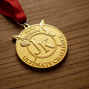 Manufacturer Custom-casts Metal Boxing and Kickboxing Medals with Gold-plated Finish, World Sports Kickboxing Federation