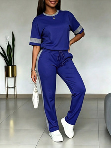 Conjunto Casual de Dos Piezas para <span class=keywords><strong>Mujer</strong></span> PASUXI Verano 2026, <span class=keywords><strong>Camisa</strong></span> Corta con Botones de <span class=keywords><strong>Manga</strong></span> Corta <span class=keywords><strong>y</strong></span> Pantalones Largos Anchos - Product Image 6