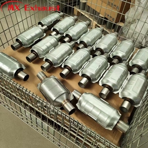 Suku Cadang Mesin Mobil Knalpot Universal Pipa SS409 Euro4 Euro5 2in Konverter Katalitik Katalis Keramik - Product Image 6