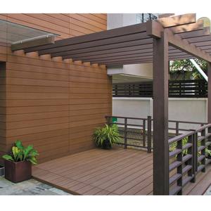 עמיד למים wpc <span class=keywords><strong>pergola</strong></span> חומר פלסטיק עץ מרוכבים עבור גן מרפסת חיצונית ביתן פרגולה - Product Image 1