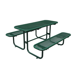 <span class=keywords><strong>Tavolo</strong></span> <span class=keywords><strong>da</strong></span> campeggio e panca <span class=keywords><strong>da</strong></span> campeggio in rete metallica rettangolare <span class=keywords><strong>verde</strong></span> a buon mercato per esterni <span class=keywords><strong>tavolo</strong></span> <span class=keywords><strong>da</strong></span> picnic in acciaio rivestito termoplastico - Product Image 3
