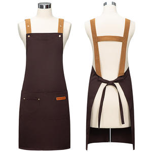 Delantales de Cocina Personalizados con Logotipo K401 para <span class=keywords><strong>Mujer</strong></span> y Hombre, Delantal de Trabajo para Chef, Restaurante, Bar, Tienda, Cafetería, Salón de Belleza, Estudio de Uñas, Uniforme - Product Image 2