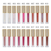 Brillant à lèvres de haute qualité personnalisé et de marque privée brillant à lèvres en vrac gloss végétalien repulpant à paillettes