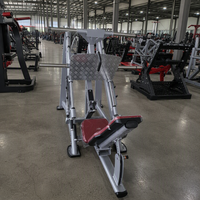 Machine de presse à jambes multifonctionnelle 2-en-1 commerciale à charge libre, cadre linéaire, équipement de musculation pour le bas du corps