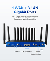 Routeur Wi-Fi 6 5G ODM à quatre emplacements pour cartes SIM, OpenWrt, double bande, Wi-Fi 6, modem LTE 4G, liaison cellulaire multi-SIM