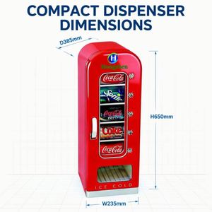 Mini Nevera con Puerta de Vidrio de 20 Litros, Exhibidor de Bebidas, Refrigerador Pequeño para Hotel con Cerradura para <span class=keywords><strong>Red</strong></span> <span class=keywords><strong>Bull</strong></span> y <span class=keywords><strong>Coca</strong></span> <span class=keywords><strong>Cola</strong></span> - Product Image 4