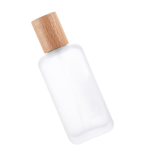 New Designer 50ml Cylindrical Wood Covered Glass Perfume <b>Spray</b> Bottle Carton Packaging 100pcs MOQ Screen Printed Screw Cap Skin - Product Image 1