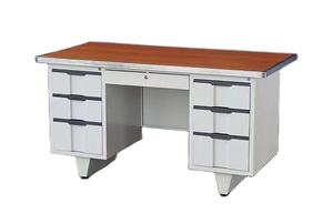 โต๊ะทำงานแล็ปท็อปโลหะสีขาวทันสมัยขนาดเล็กพร้อมลิ้นชัก3อันโต๊ะคอมพิวเตอร์ในสำนักงาน - Product Image 2