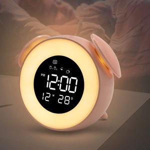 Puesta de sol + despertador LUZ ALARMA musical LED digital Reloj de calendario con puerto USB - Product Image 1