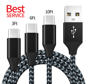 Thấp moq 3ft 6ft 10ft USB C Cable cho Đ<span class=keywords><strong>i</strong></span>ện thoạ<span class=keywords><strong>i</strong></span> di động - Product Image 1