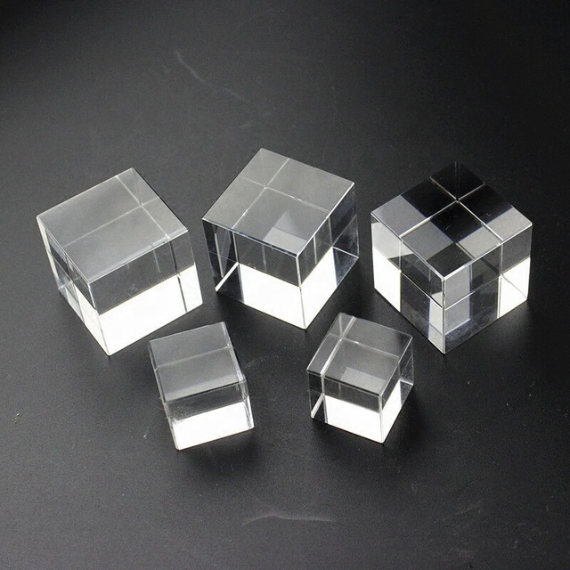 Crystal Prism Glass Pixel Cube Blank Photography Party Photo Prop Funny Game Gifts Handmade Wedding Party Favors
