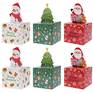 Boîte à monnaie surprise de Noël en gros – Motifs Père Noël, Bonhomme de neige, Sapin de Noël – Boîte à tirer des billets en papier – Cadeau de Noël – Boîte à espèces - Product Image 2