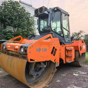 Б/у двухвальцовый дорожный каток HAMM HD128 с дизельным двигателем и насосом, мощность 55 кВт, в хорошем состоянии, продается - Product Image 1