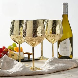 Aluminum Customized Logo Unbreakable Metal Cocktail Beer Red <b>Wine</b> Glasses <b>Goblet</b> for Outdoor Events Picnics Party - Product Image 1