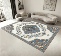 Tapis de salon imprimés en 3D en tissu polyester style persan, vente en gros d'usine, personnalisables, pour la décoration intérieure