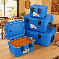 Conteneur isotherme pour aliments 8L/18L/32L/48L avec doublure en acier inoxydable, boîte de maintien au chaud/froid pour la restauration, buffet