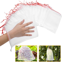 Aangepaste Verschillende Grootte Datum Palm Fruit Mesh Zakken Plant Beschermen Mesh Zakken Met Trekkoord