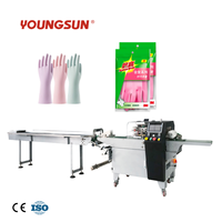 Machine d'emballage automatique pour gants jetables, machine d'emballage en sachet oreiller, machine d'emballage de pochettes pour gants