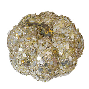 Wholesale Artificial Autumn Metallic Sequin Pumpkin Hot Selling Halloween and Thanksgiving Decorations for Valentine's Day - Product Image 5