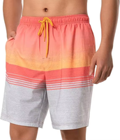 Shorts de bain décontractés et confortables pour hommes, personnalisables, à taille mi-haute, séchage rapide, respirants, avec broderie et taille élastique – Vente en gros