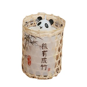 Nuevo estilo chino, vela perfumada de Panda tejida de bambú, accesorios para fotos, creador de ambiente para el hogar, regalo de cumpleaños, regalo creativo para Festival - Product Image 4