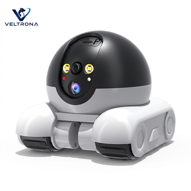 AI Tracking Pet Monitor Camera Robot WiFi Wireless HD Home Surveillance Dual Screen One Click Interactive Mobile Rover Cam