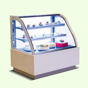 Tủ trưng bày bánh ngọt kính cong trong suốt, có ngăn làm lạnh, dùng để trưng bày bánh ngọt - Product Image 4