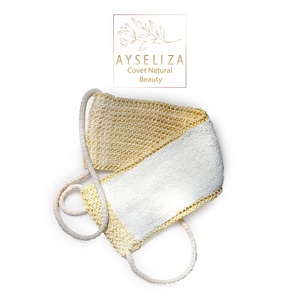 Authentic for Ayseliza Quality Hemp Body Cleaner Kese Dual Sided Sisal <b>Back</b> Turkish Rope Handle Bath Brushes Sponges <b>Scrubbers</b> - Product Image 3