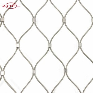 Cheap Price Stainless Steel <b>Wire</b> 316 Woven Rope Mesh <b>Netting</b> for Zoo Animals with Cutting & Bending Services Durable - Product Image 1