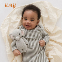 Jouet en tricot pour enfants, vente en gros, jouet en peluche tricoté pour bébé, jouets doux, poupées nordiques, animaux du bois, poupée en peluche