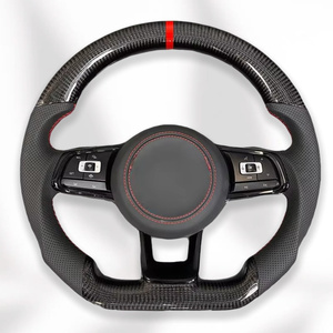 Thể thao sợi carbon da tay lái lắp <span class=keywords><strong>r</strong></span>áp cho Volkswagen VW GTI <span class=keywords><strong>Golf</strong></span> 7 <span class=keywords><strong>r</strong></span> Passat MK6 GTD MK7 sửa đổi Jetta - Product Image 3