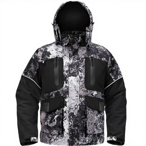 Camiseta de Pesca para Hombre, Talla Grande, Ligera, de Secado Rápido, Impermeable, Transpirable, con Protección Solar UPF 50+, Estampado de Camuflaje, Poliéster/Spandex - Product Image 3