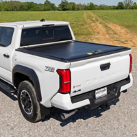 Copertura Tonneau Avvolgibile Manuale Impermeabile in Alluminio Rigido Bloccabile per Cassone Camion, Senza Foratura, Vendita all'Ingrosso dalla Fabbrica