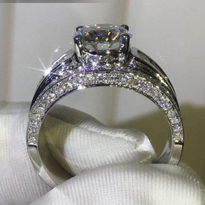 Anello da donna con accenti rotondi, colore platino, elegante gioiello alla moda, regalo, accessorio quotidiano - Product Image 6