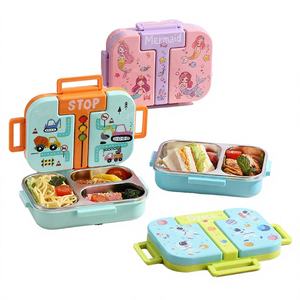 Contenedor Bento Reutilizable de Acero Inoxidable 304, con 3 Compartimentos, Apto para Microondas, Hermético y Térmico, Venta al Por Mayor - Product Image 2