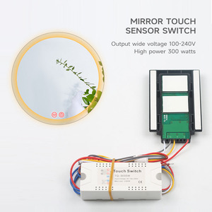 Shinechip DC12V 50W 100W Dual-Key gương cảm ứng chống sương mù cảm biến chuyển đổi cho LED bàn trang điểm & phòng tắm chiếu sáng <span class=keywords><strong>12V</strong></span> điện áp - Product Image 3