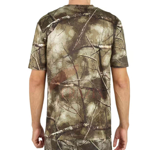 Camiseta de Caza para Hombre, Transpirable, 100% Poliéster, Manga Corta, Cuello Redondo, Secado Rápido, con Logotipo Personalizado - Product Image 2