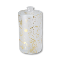 Vente en gros de bouteille de parfum Service OEM mini bouteilles impression sur soie verre dépoli rond 10ml blanc mat 100ml bouteille de parfum