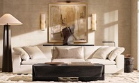 Modernes Luxus Professional White Hot Sales 3-Sitzer Wohnzimmer Cloud Sectional Modular Cloud Sofa