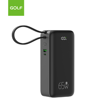Cargador Portátil Mini con Enchufe AC, Batería de Litio-Polímero, Pantalla LCD, Carga Rápida QC de 65W, Banco de Energía Universal de 20000mAh, OEM