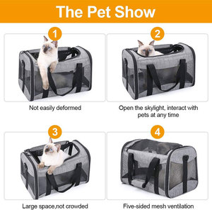 Toptan fabrika üreticisi taşınabilir havayolu Tote Pet seyahat Pet kedi köpek açık taşıyıcı taşıma çantası - Product Image 3