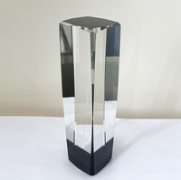 Trophée rectangulaire transparent avec base noire MH-LJ0217