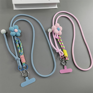 Étuis <span class=keywords><strong>de</strong></span> <span class=keywords><strong>téléphone</strong></span> en perles avec cordon <span class=keywords><strong>de</strong></span> cou et fermoir cœur, sangle <span class=keywords><strong>de</strong></span> suspension pour <span class=keywords><strong>téléphone</strong></span> portable, coloré, détachable, long, <span class=keywords><strong>collier</strong></span> bandoulière pour <span class=keywords><strong>téléphone</strong></span> mobile - Product Image 4